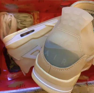 PK God Batch Air Jordan 4 Retro Off-White Sail  CV9388-100 review L*** 01