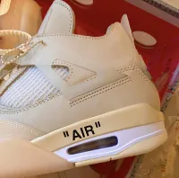 PK God Batch Air Jordan 4 Retro Off-White Sail  CV9388-100 review 2