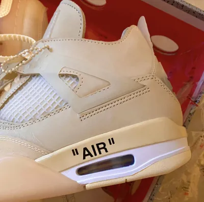 PK God Batch Air Jordan 4 Retro Off-White Sail  CV9388-100 review L*** 02
