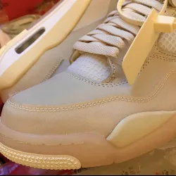 PK God Batch Air Jordan 4 Retro Off-White Sail  CV9388-100 review L*** 04
