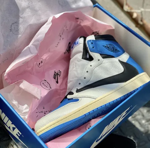 PK God Batch Air Jordan 1 Retro High OG SP Fragment x Travis Scott DH3227-105 review 