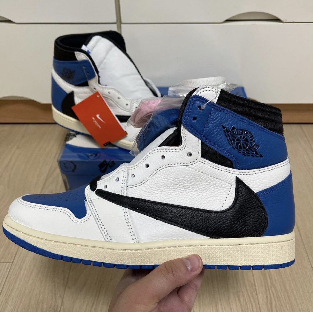 PK God Batch Air Jordan 1 Retro High OG SP Fragment x Travis Scott DH3227-105 review F*** 01