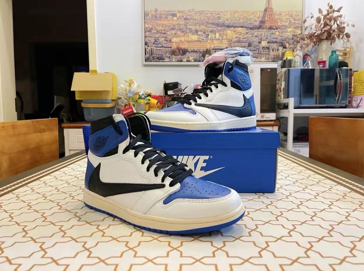 PK God Batch Air Jordan 1 Retro High OG SP Fragment x Travis Scott DH3227-105 review G*** 02