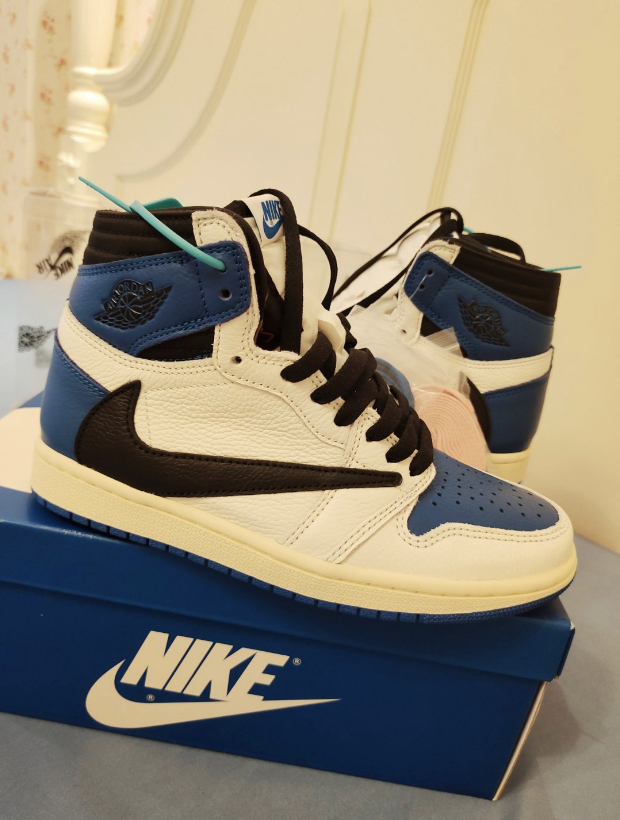 PK God Batch Air Jordan 1 Retro High OG SP Fragment x Travis Scott DH3227-105 review C*** 01