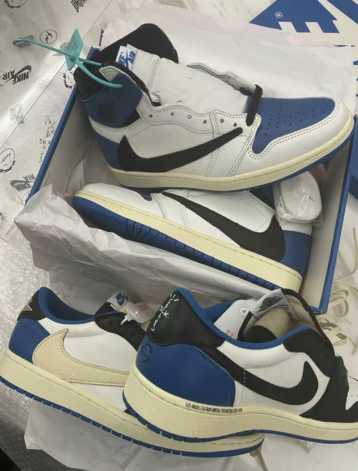 PK God Batch Air Jordan 1 Retro High OG SP Fragment x Travis Scott DH3227-105 review J*** 00