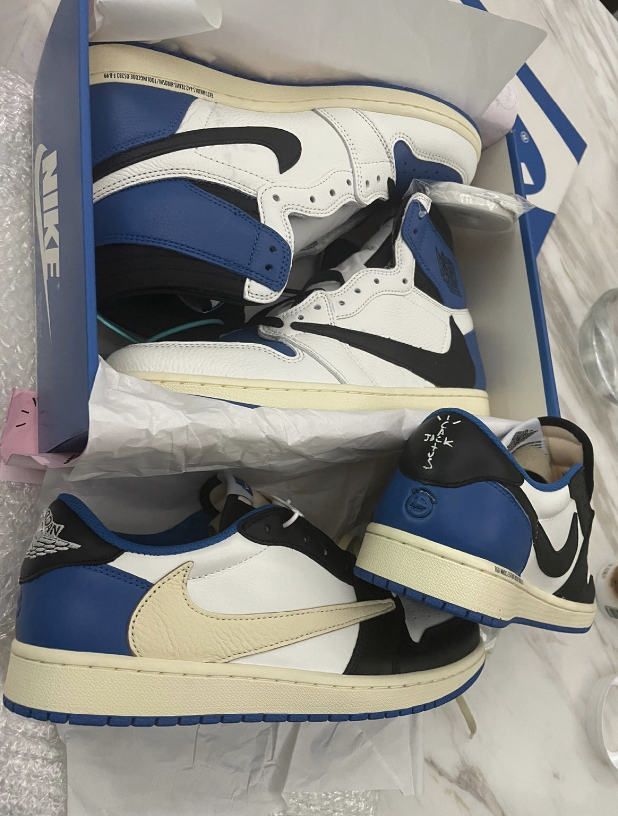 PK God Batch Air Jordan 1 Retro High OG SP Fragment x Travis Scott DH3227-105 review J*** 03