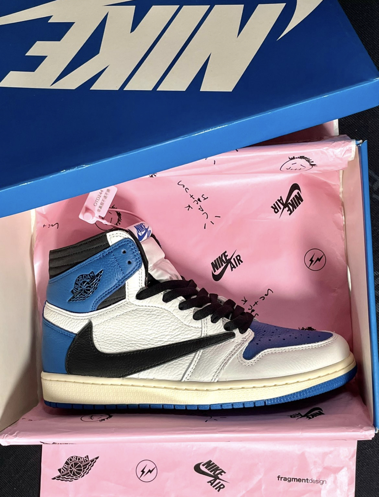 PK God Batch Air Jordan 1 Retro High OG SP Fragment x Travis Scott DH3227-105 review P*** 02
