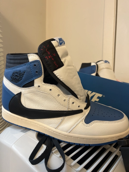 PK God Batch Air Jordan 1 Retro High OG SP Fragment x Travis Scott DH3227-105 review 