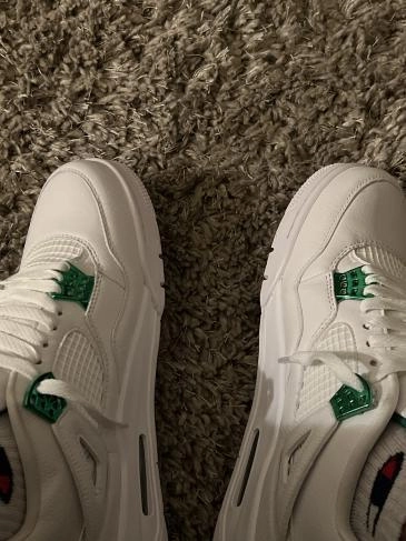 PK God Batch Air Jordan 4 Retro Metallic Green CT8527-113 review 