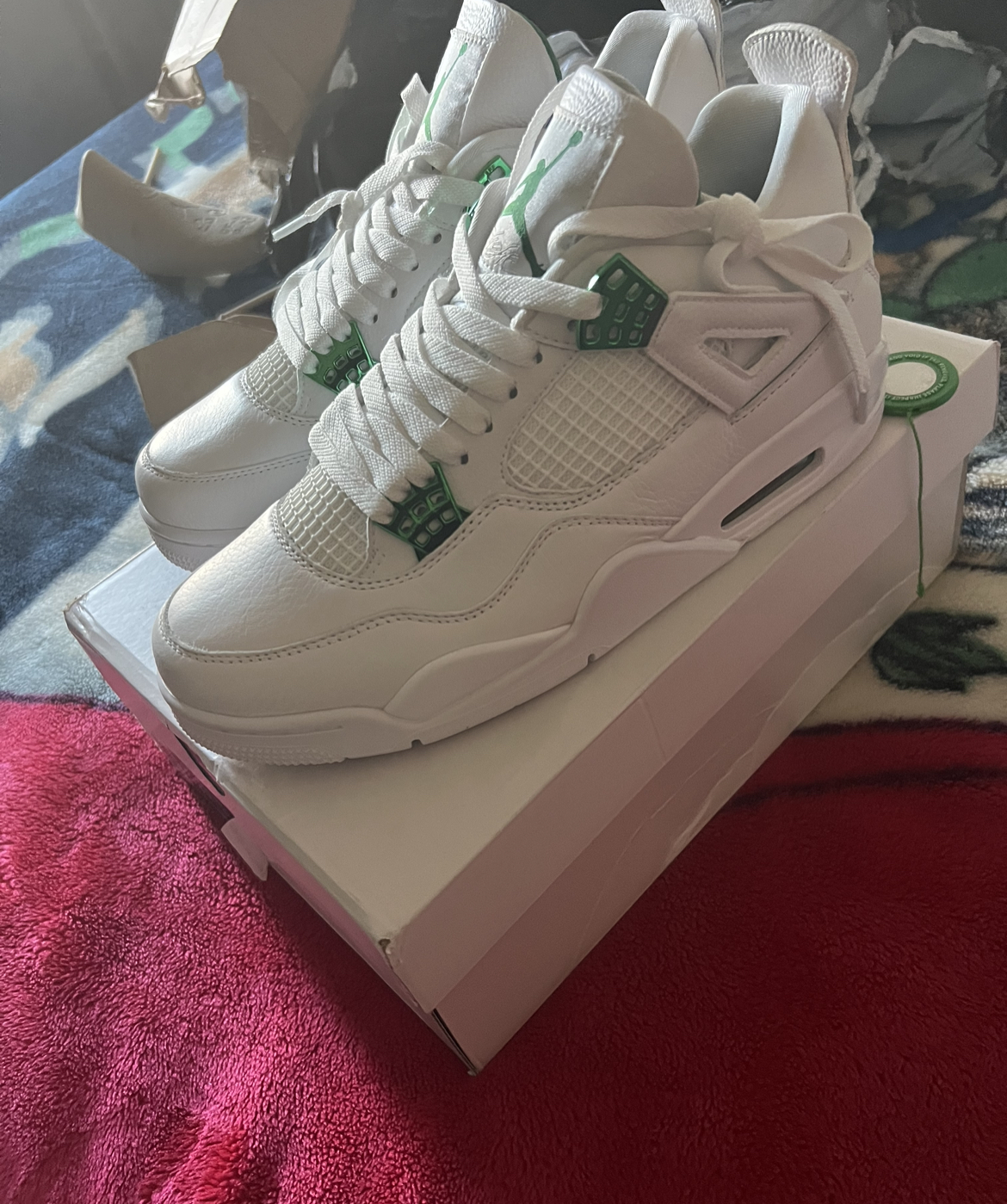 PK God Batch Air Jordan 4 Retro Metallic Green CT8527-113 review Chris 01