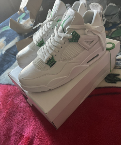 PK God Batch Air Jordan 4 Retro Metallic Green CT8527-113 review Chris 02