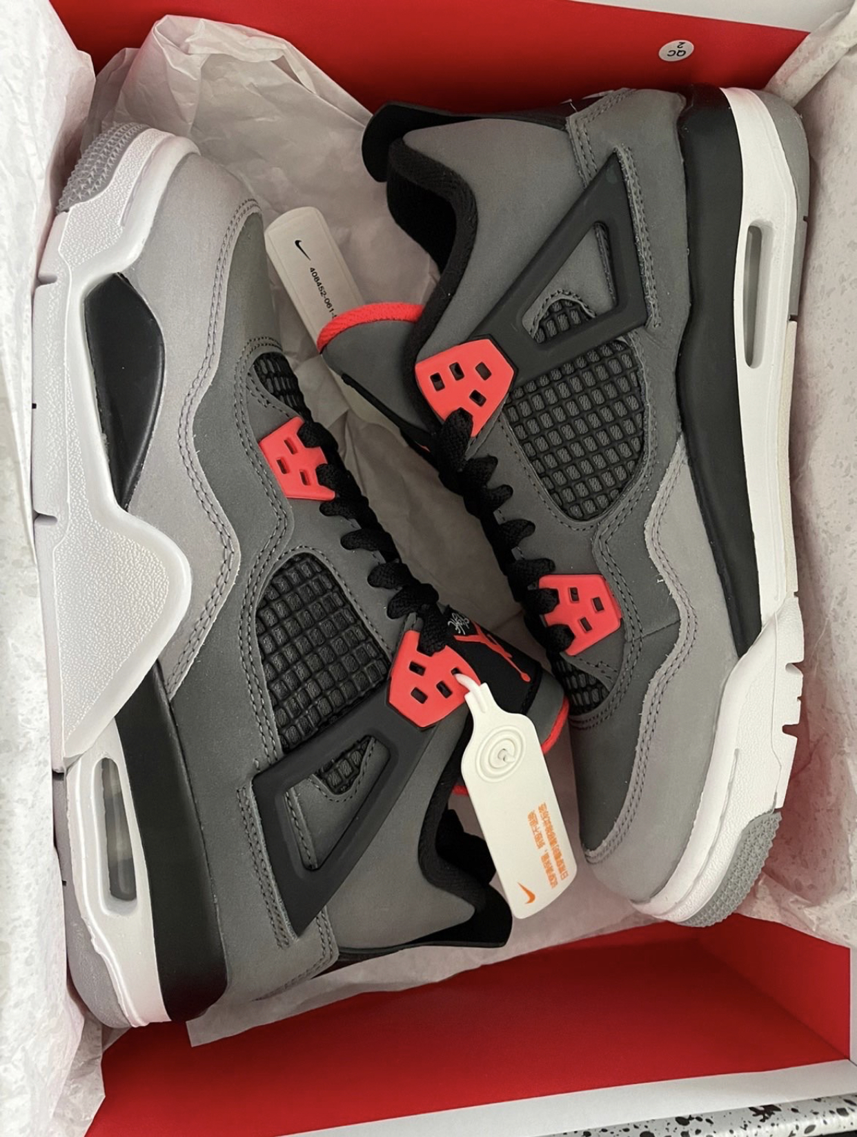 Special offer Batch Air Jordan 4 Red Glow Infrared DH6927-061 review B***