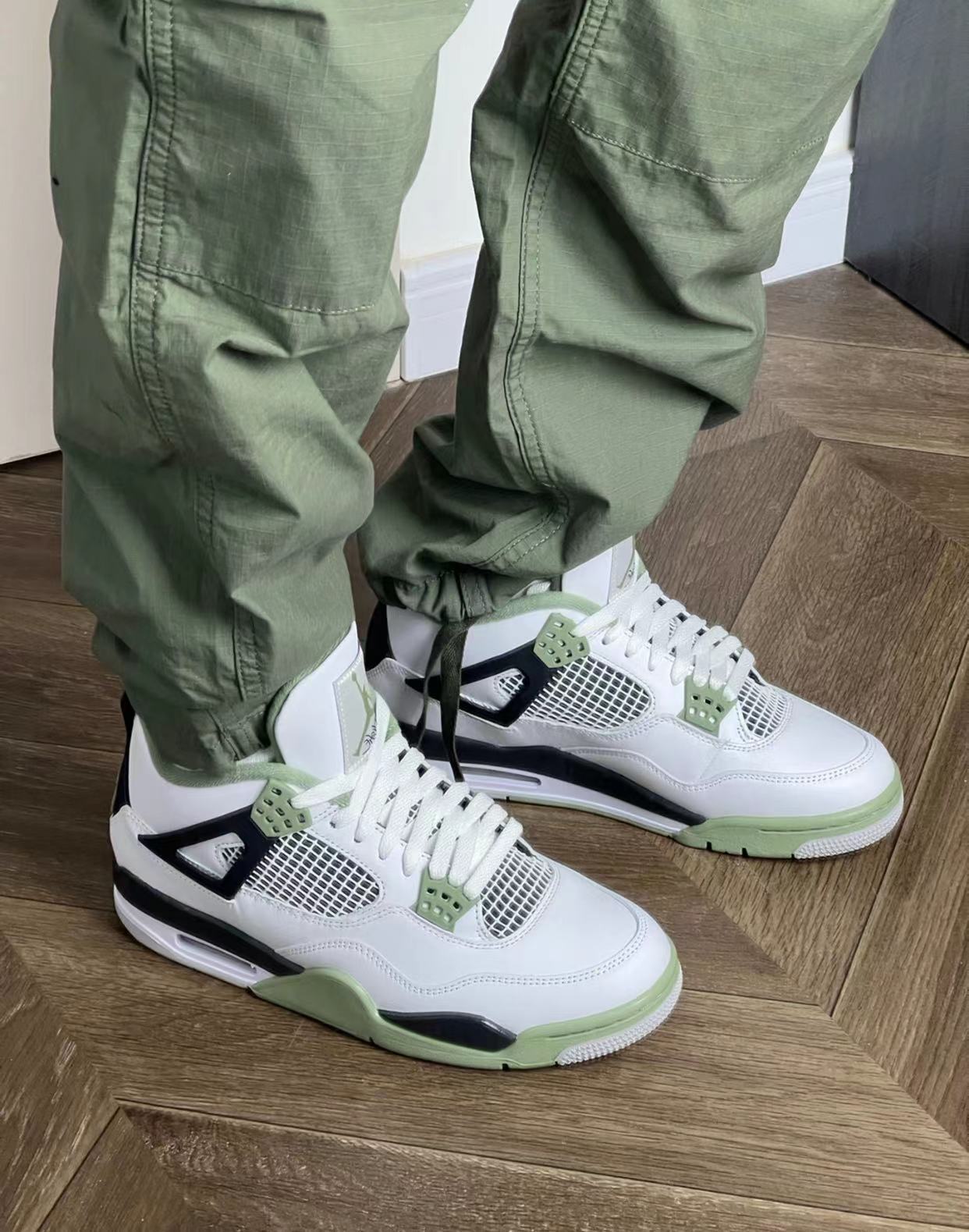 PK God Batch Air Jordan 4 Seafoam AQ9129-103 review V***