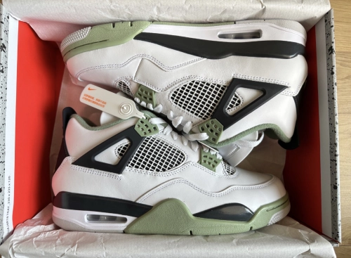 PK God Batch Air Jordan 4 Seafoam AQ9129-103 review 