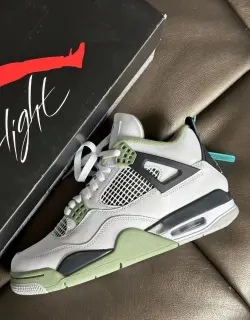 PK God Batch Air Jordan 4 Seafoam AQ9129-103 review E*** 01