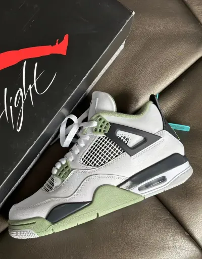 PK God Batch Air Jordan 4 Seafoam AQ9129-103 review E*** 00
