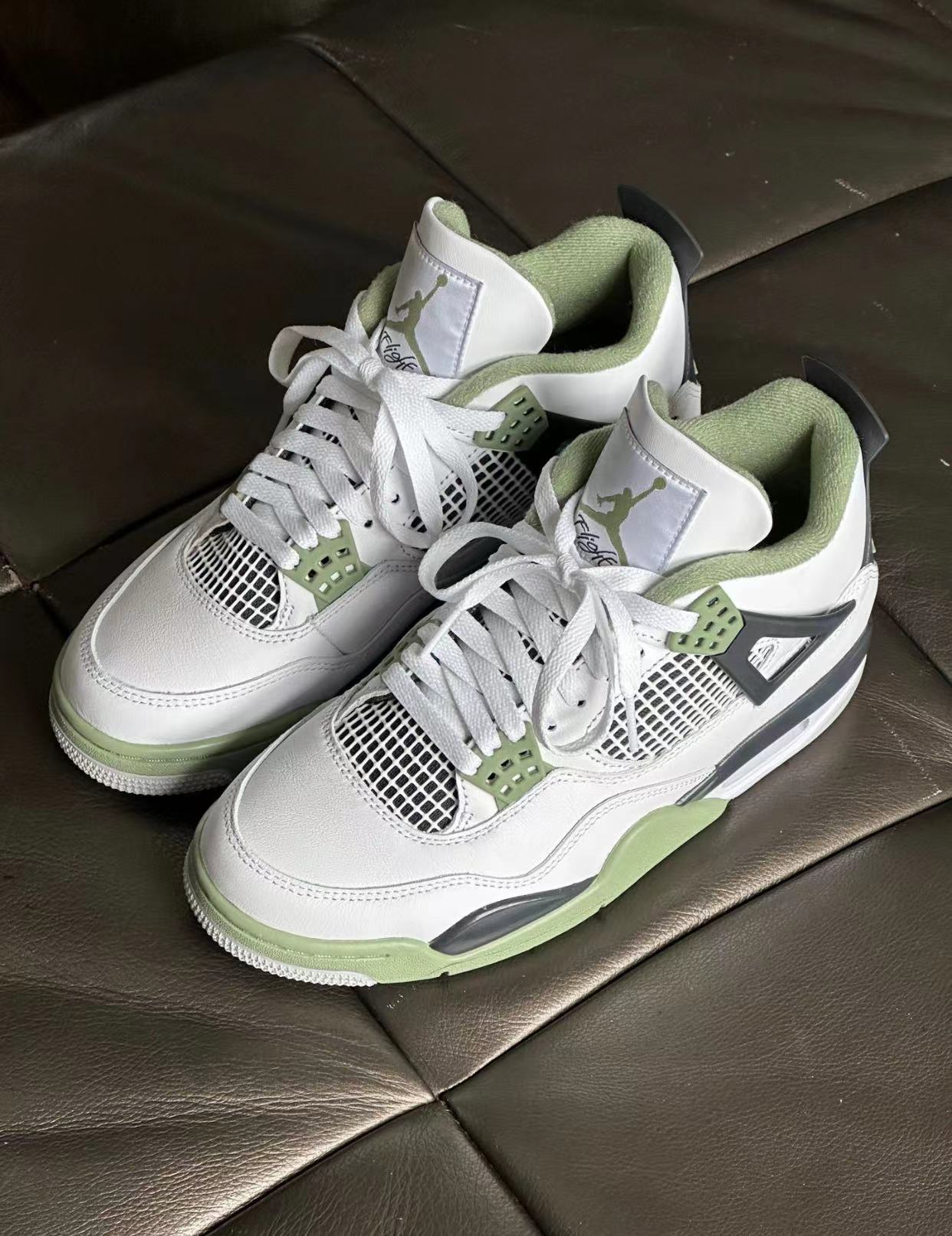 PK God Batch Air Jordan 4 Seafoam AQ9129-103 review E*** 01