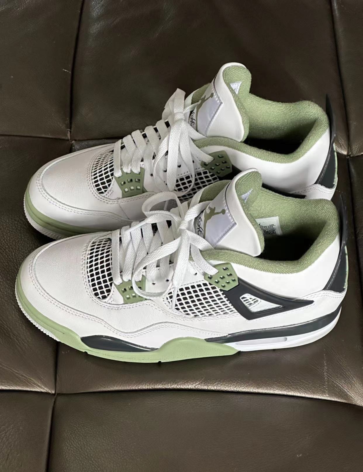 PK God Batch Air Jordan 4 Seafoam AQ9129-103 review E*** 02