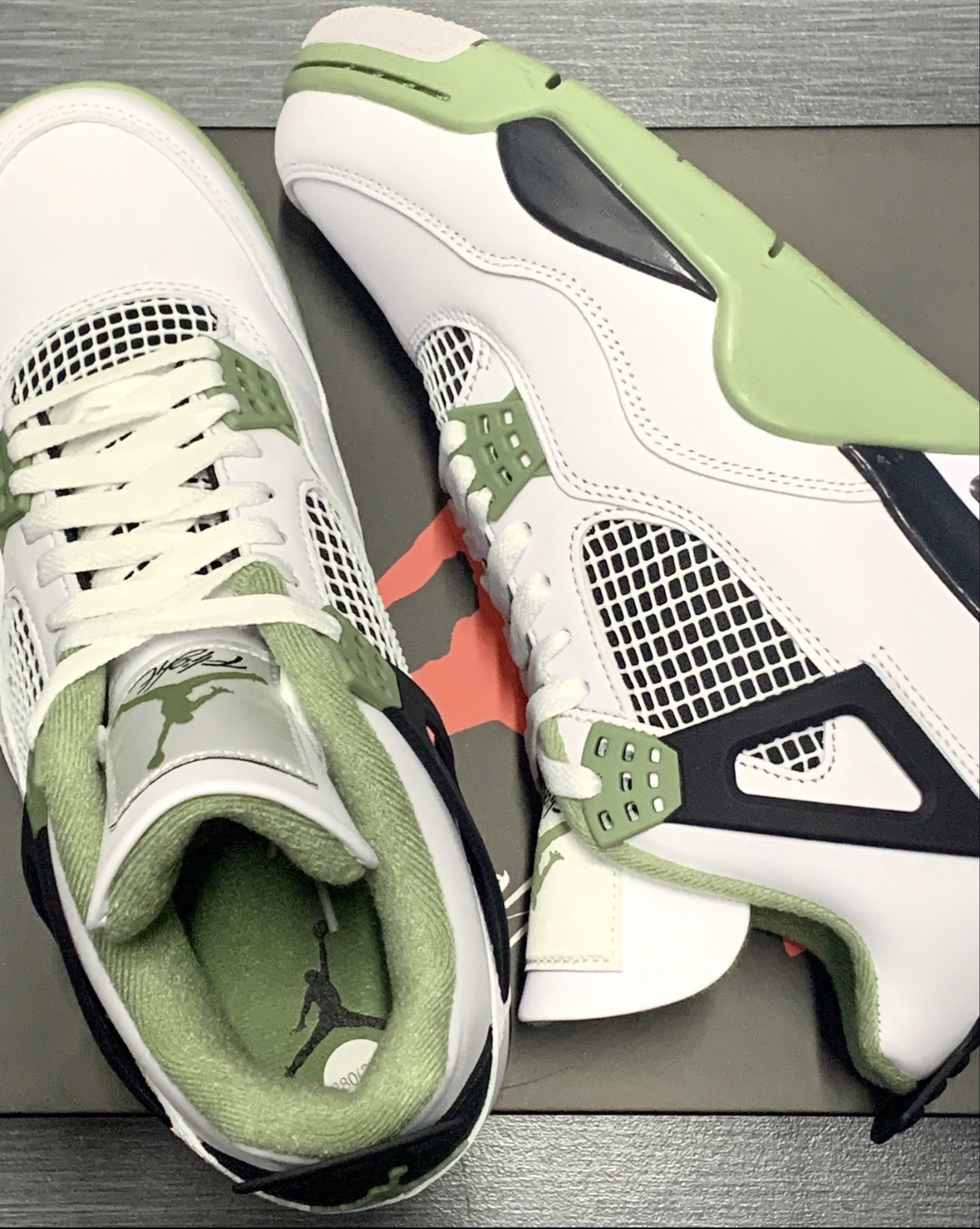 PK God Batch Air Jordan 4 Seafoam AQ9129-103 review N*** 01