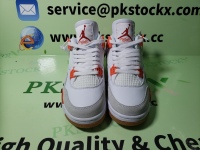 PK God Batch Nike SB x Air Jordan 4 White Orange DR5415-108 review 0
