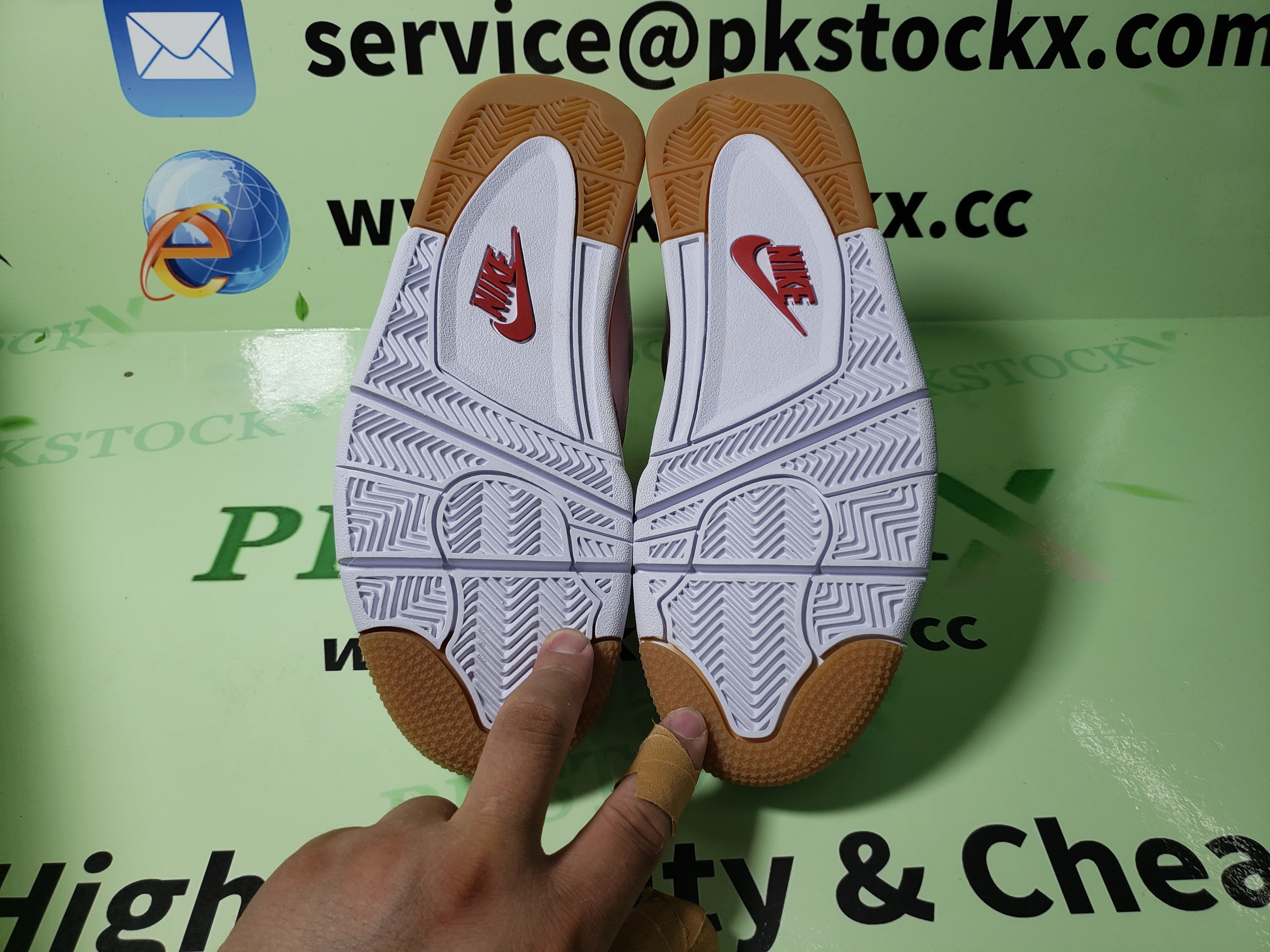 PK God Batch Nike SB x Air Jordan 4 White Orange DR5415-108 review V*** 04