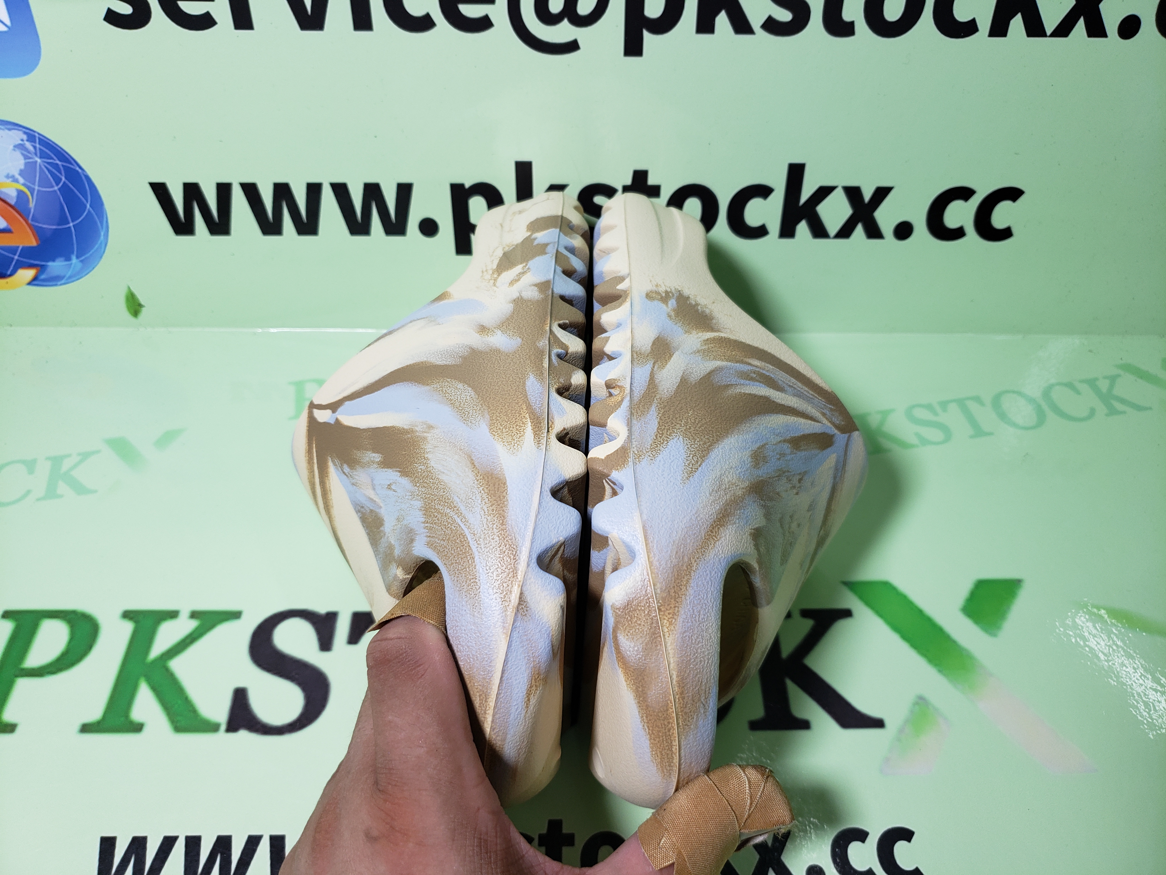 PK God Batch Adidas Yeezy Slide Enflame Oil Painting White Yellow GW1932 review K*** 02