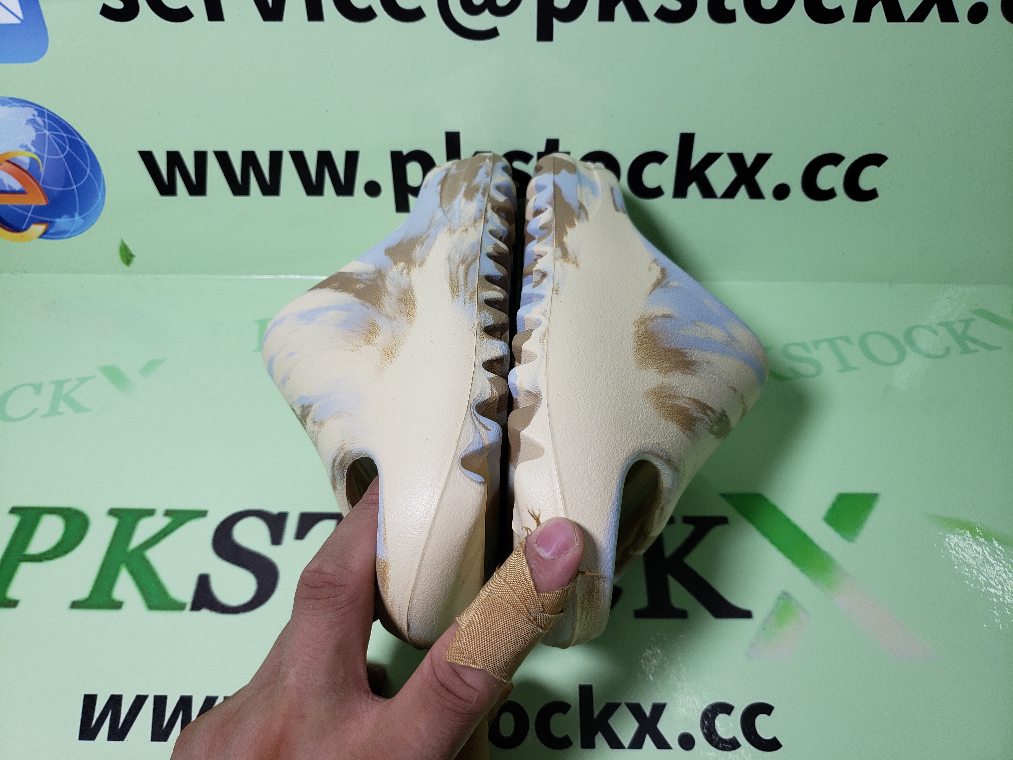 PK God Batch Adidas Yeezy Slide Enflame Oil Painting White Yellow GW1932 review K*** 03