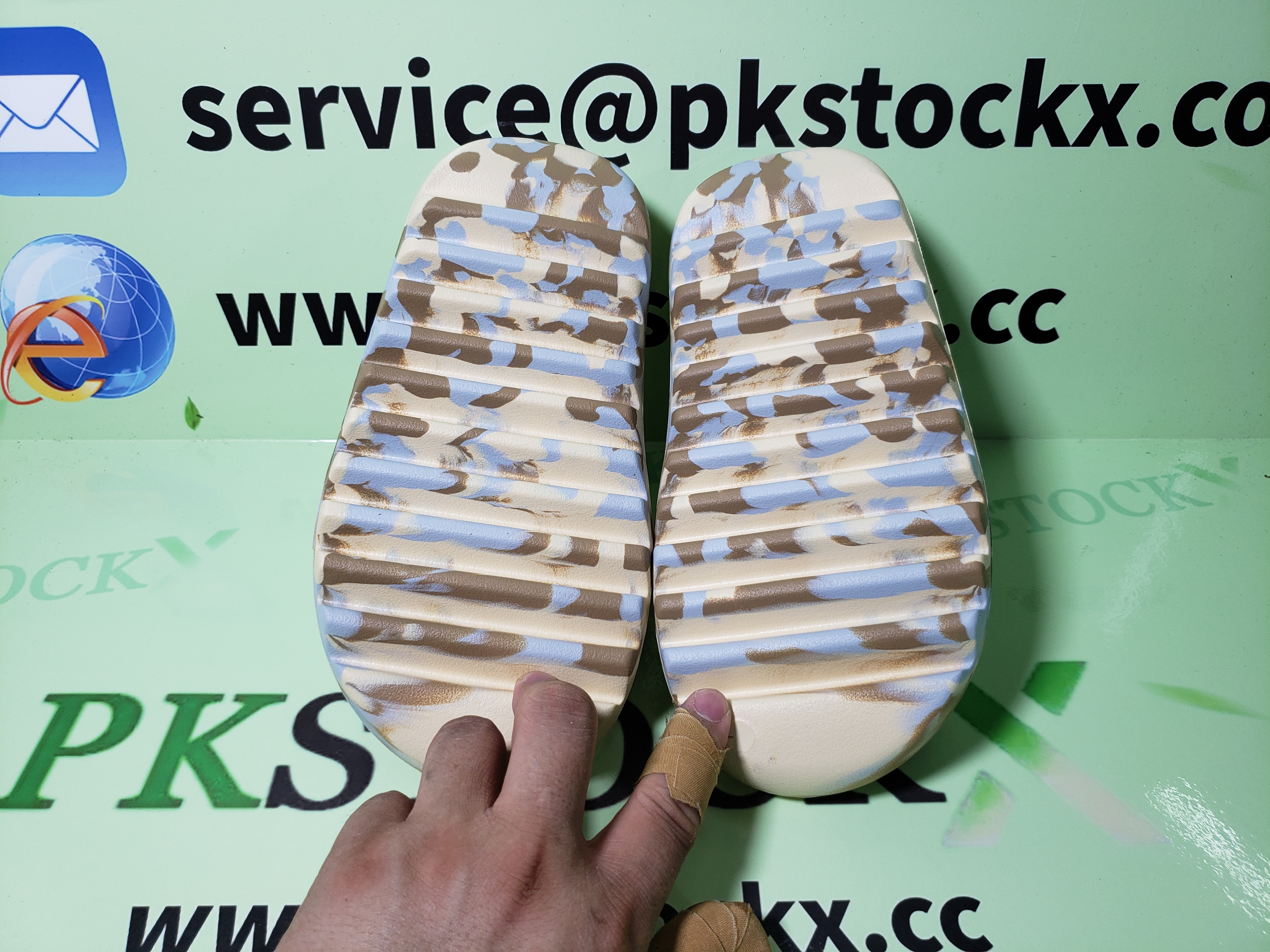 PK God Batch Adidas Yeezy Slide Enflame Oil Painting White Yellow GW1932 review K*** 04