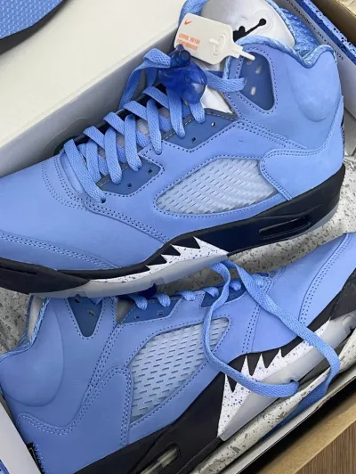PK God Batch Air Jordan 5 Retro UNC University Blue DV1310-401 review T*** 00