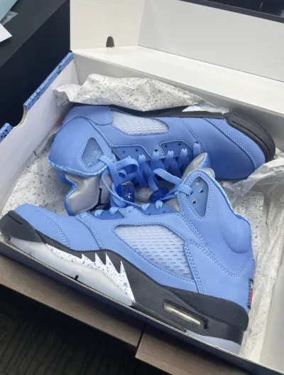 PK God Batch Air Jordan 5 Retro UNC University Blue DV1310-401 review G*** 00