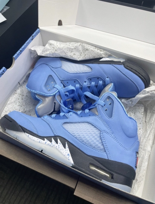 PK God Batch Air Jordan 5 Retro UNC University Blue DV1310-401 review 