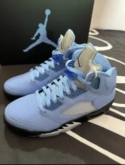 PK God Batch Air Jordan 5 Retro UNC University Blue DV1310-401 review N*** 01