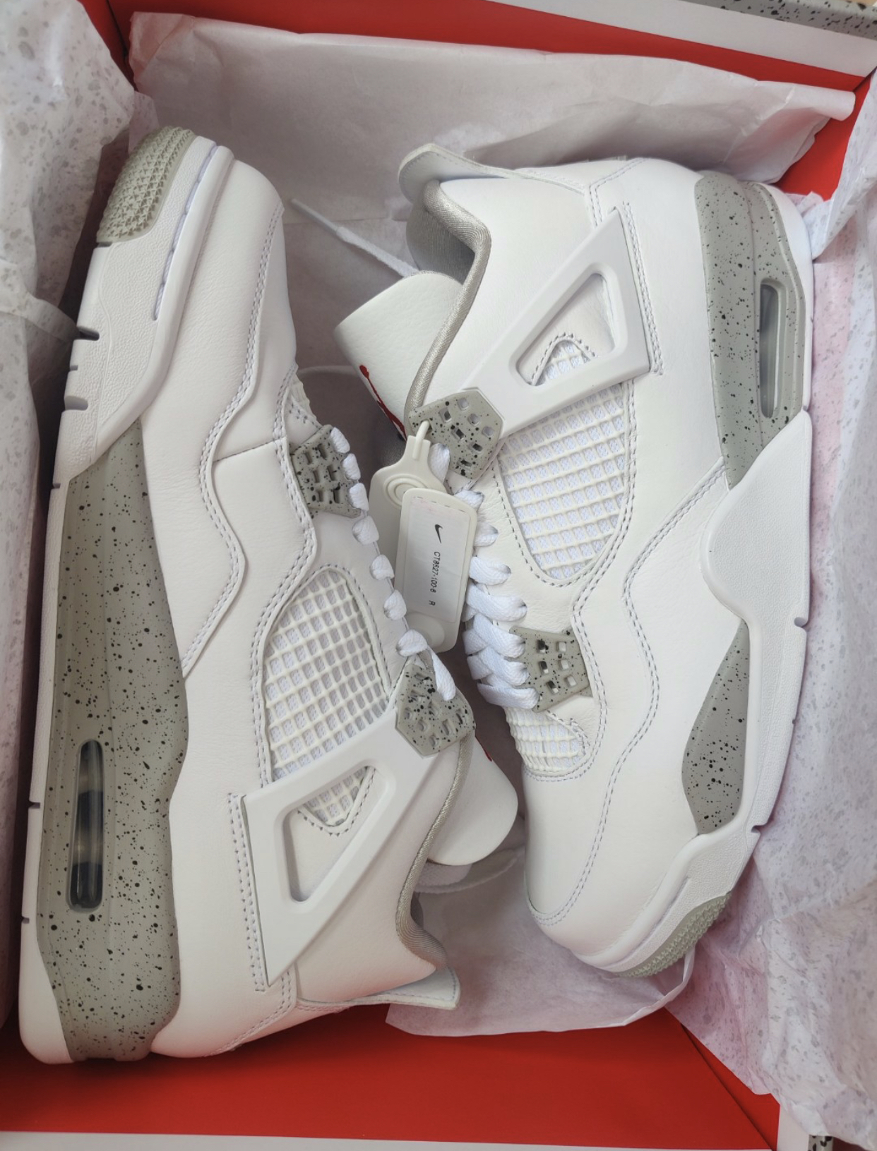 PK God Batch Air Jordan 4 Retro White Oreo CT8527-100 review L***e