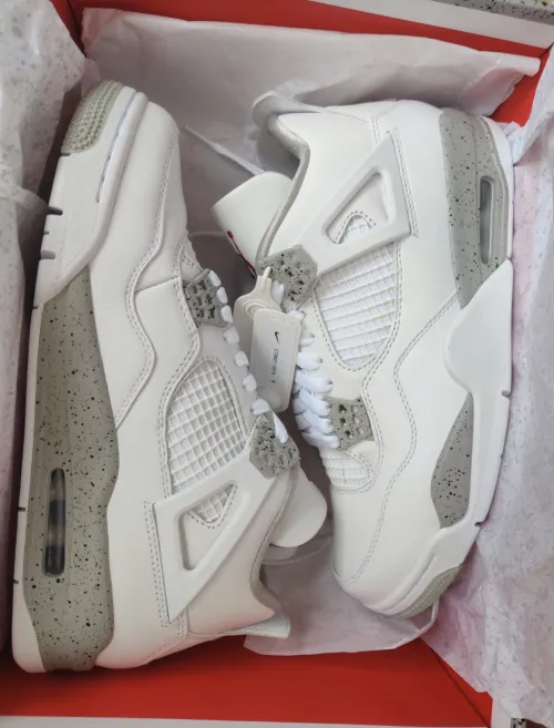 PK God Batch Air Jordan 4 Retro White Oreo CT8527-100 review 