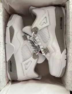 PK God Batch Air Jordan 4 Retro White Oreo CT8527-100 review E*** 01