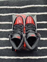 PK God Batch Air Jordan 1 High OG Bred Patent 555088-063 review 1