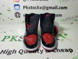 PK God Batch Air Jordan 1 High OG Bred Patent 555088-063 review T*** 01