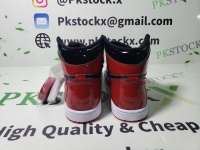 PK God Batch Air Jordan 1 High OG Bred Patent 555088-063 review 1