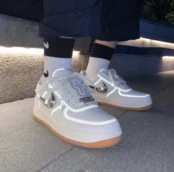 PK God Batch Nike Air Force 1 Low Travis Scott Sail AQ4211-101 review B***