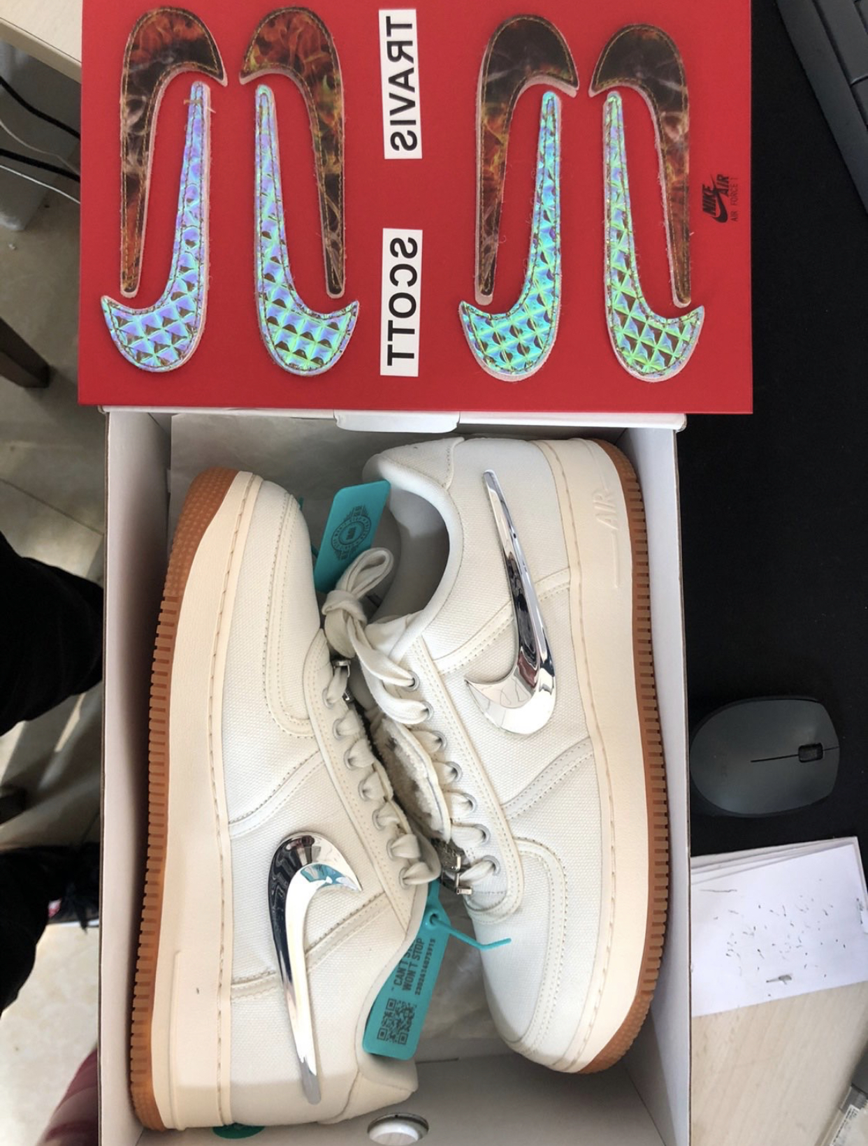 PK God Batch Nike Air Force 1 Low Travis Scott Sail AQ4211-101 review V***