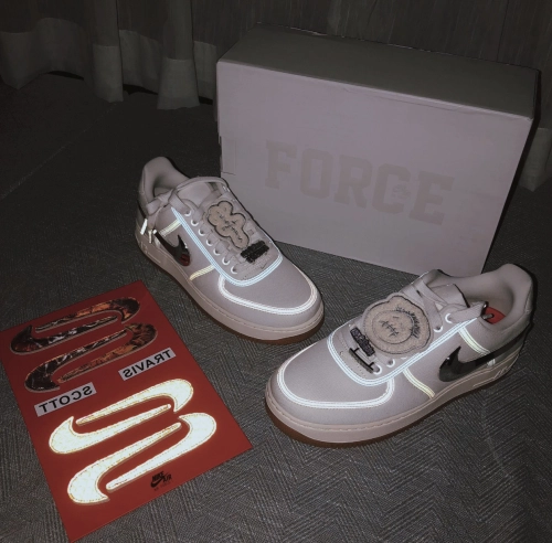 PK God Batch Nike Air Force 1 Low Travis Scott Sail AQ4211-101 review 