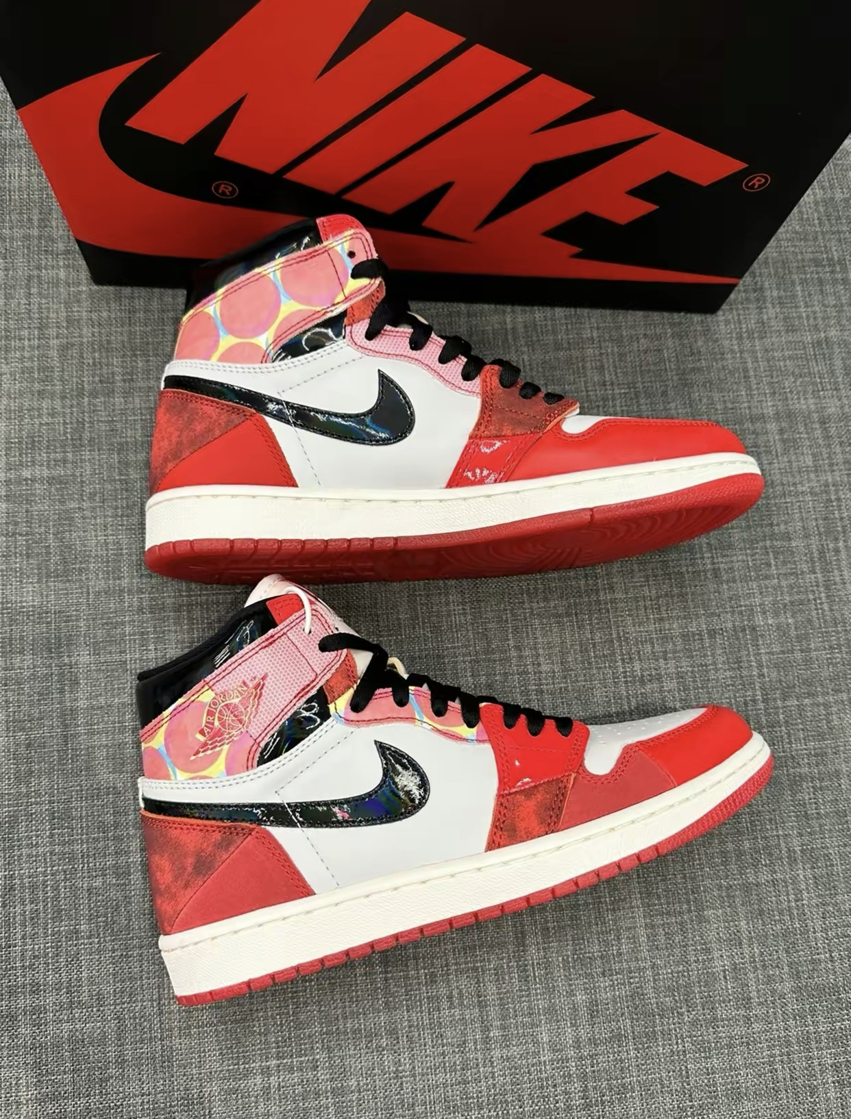 PK God Batch Air Jordan 1 High OG Spider-Man Across the Spider-Verse DV1748-601 review K*** 01