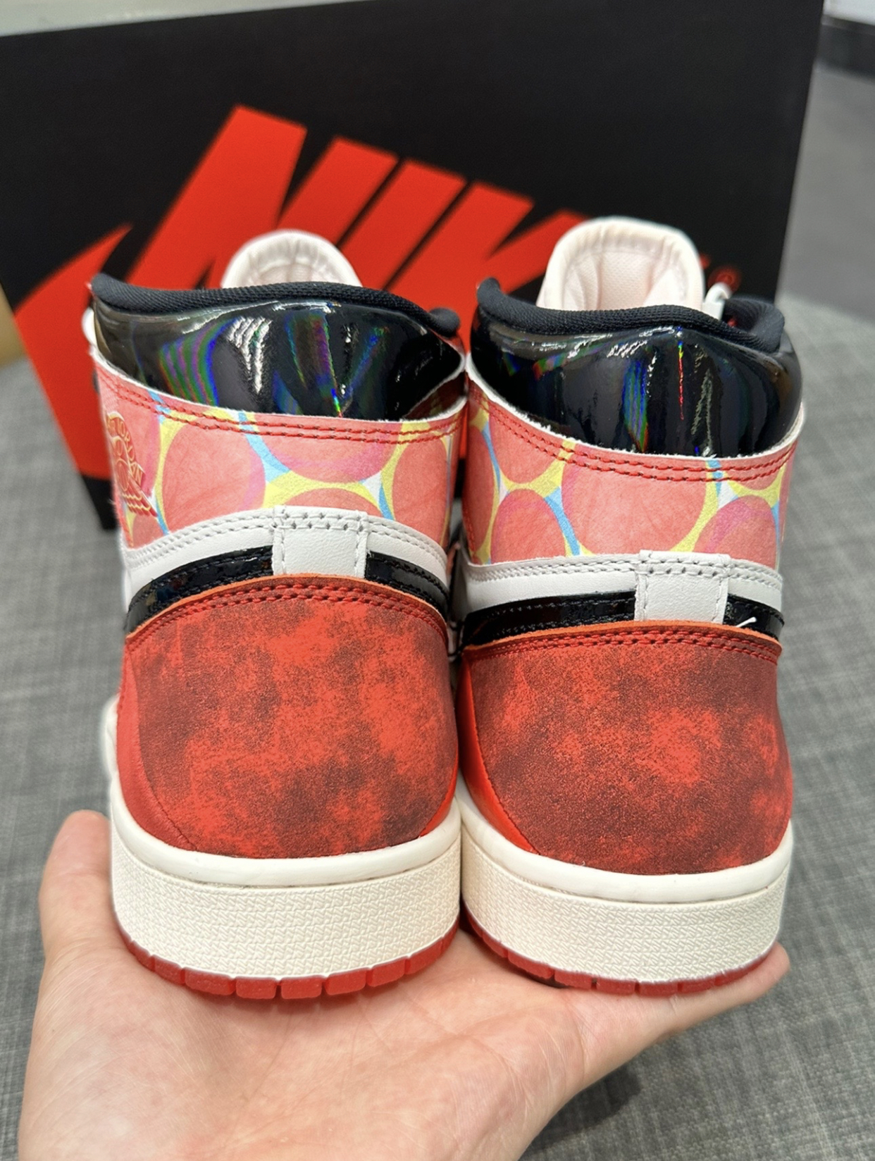 PK God Batch Air Jordan 1 High OG Spider-Man Across the Spider-Verse DV1748-601 review K*** 02