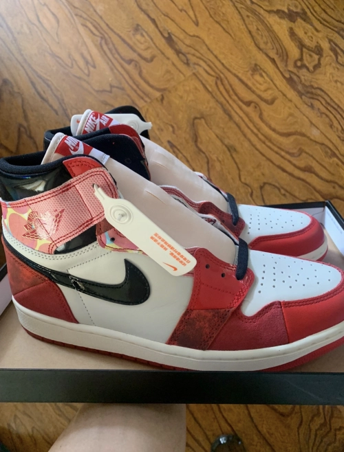 PK God Batch Air Jordan 1 High OG Spider-Man Across the Spider-Verse DV1748-601 review 