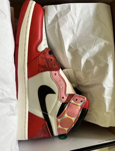 PK God Batch Air Jordan 1 High OG Spider-Man Across the Spider-Verse DV1748-601 review G*** 01