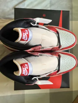 PK God Batch Air Jordan 1 High OG Spider-Man Across the Spider-Verse DV1748-601 review G*** 03