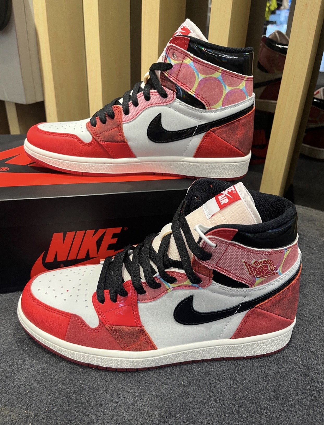 PK God Batch Air Jordan 1 High OG Spider-Man Across the Spider-Verse DV1748-601 review P*** 02