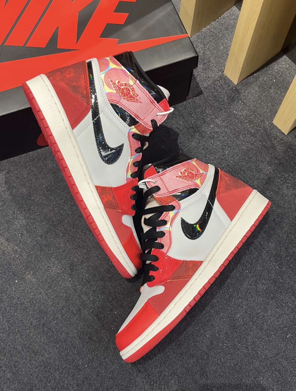 PK God Batch Air Jordan 1 High OG Spider-Man Across the Spider-Verse DV1748-601 review P*** 03