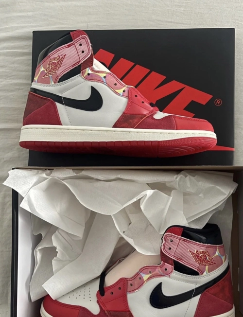 PK God Batch Air Jordan 1 High OG Spider-Man Across the Spider-Verse DV1748-601 review 