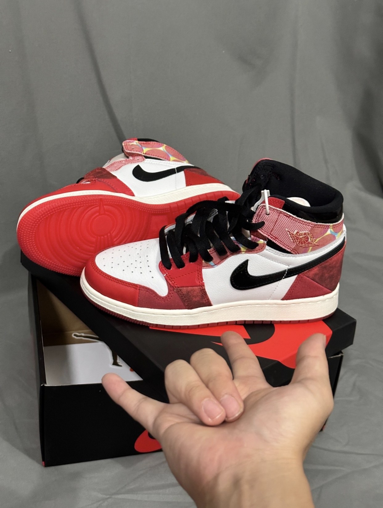 PK God Batch Air Jordan 1 High OG Spider-Man Across the Spider-Verse DV1748-601 review H*** 01